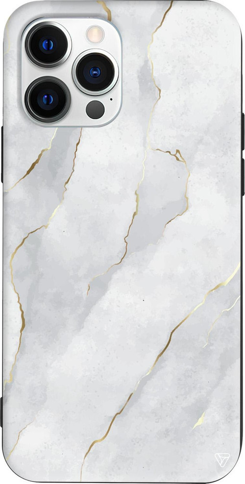 iPhone 15 Pro Max Uyumlu Siyah Renkli Silikon Soft Mermer Telefon Kılıfı