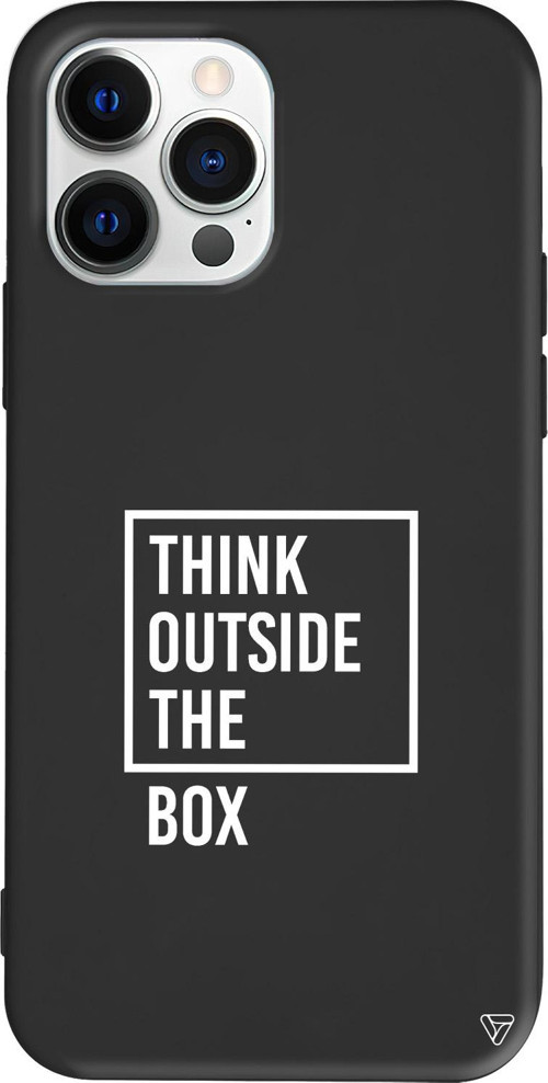 iPhone 15 Pro Max Uyumlu Siyah Renkli Silikon Outside Box 2 Telefon Kılıfı