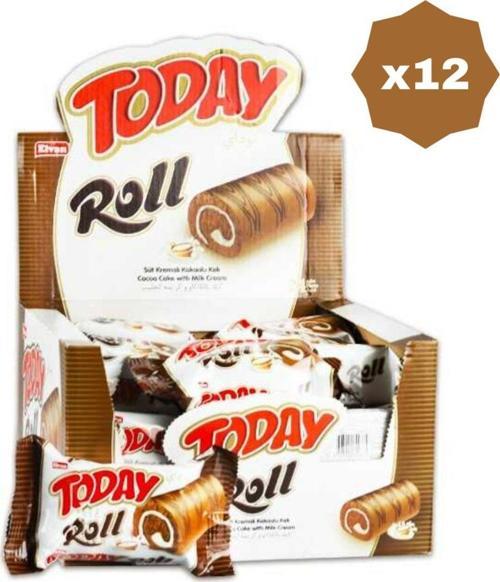 Today Swiss Roll Süt Kremalı Kek 35 Gr 24'Lü - (12 Paket)