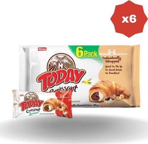 Today Kruvasan Çikolatalı-Vanilyalı Paket 40 Gr 6'Lı (6 Paket)