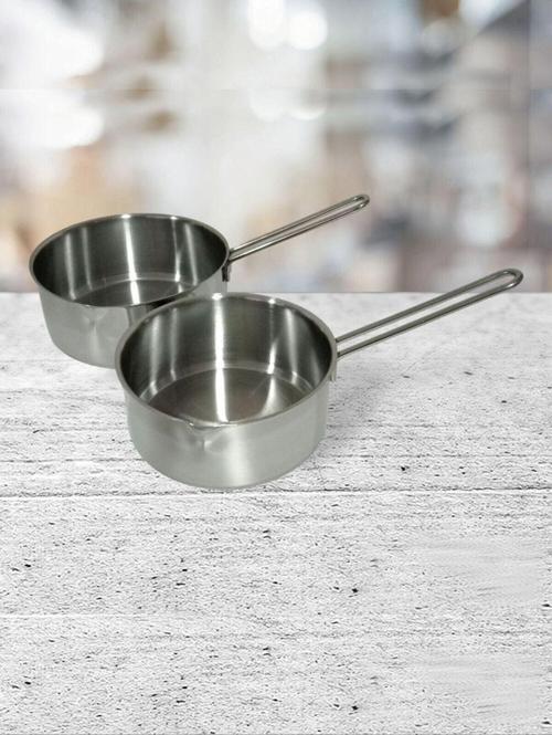 2'Li Sütlük Cezve Sos Tavası Yumurta Haşlama Tencere Seti (17 Cm Ve 15 Cm)