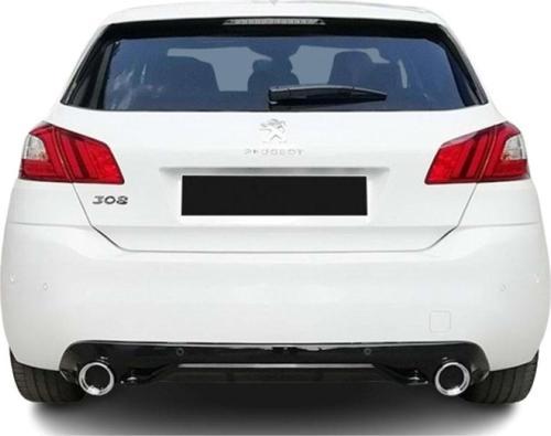 Peugeot 308 (2014-2020)Uyumlu Arka Tampon - Difüzör (Plastik)