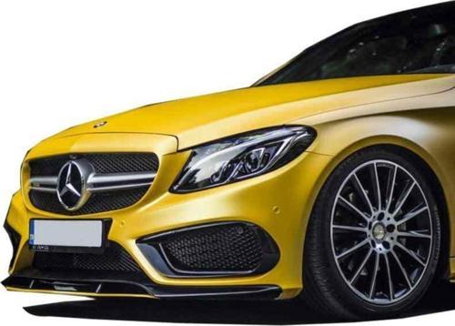Mercedes C Serisi W205 (2015-2018) Amg Ön Tampon Kaşları (Piano Black)