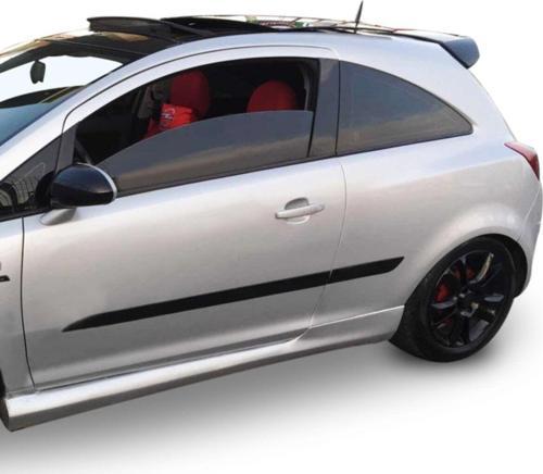 Opel Corsa D Serisi (2007-2015) Iki Kapılı Opc Model Yan Marşpiyel Seti (Plastik)