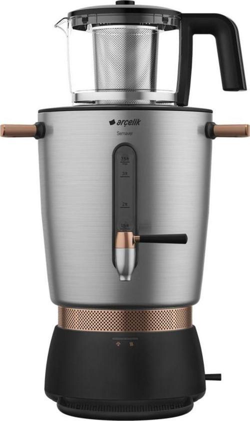 3+ L Inox Se 9036 I Semaver Resmi Distribütör li Metalik Çelik Cam 220 - 240 V C Semaver 2 Y