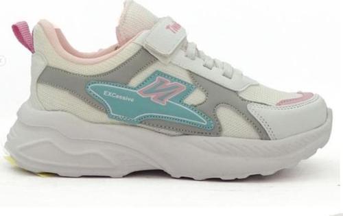 5006 Sneaker Fashıon Filet Kız Çocuk Ayakkabı Beyaz Şeker