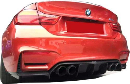 Bmw 4 Serisi F82 M4 Vorsteiner Arka Tampon Eki - Difüzör (Fiber)