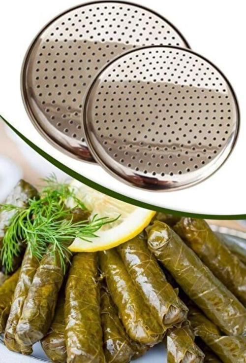 22 Cm Sarma Dolma Altlığı Delikli Çelik Pizza Lahmacun Tepsisi Paslanmaz Çelik