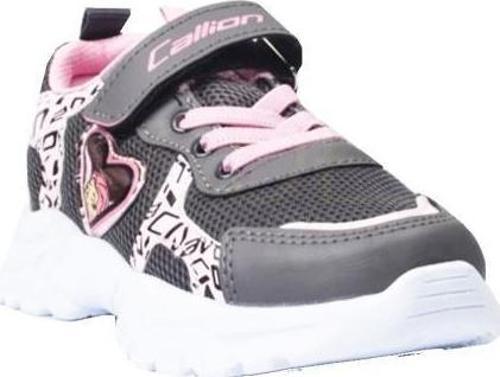 047 Anorak Çocuk Sneakers Ayakkabı 26-30 Füme Pembe