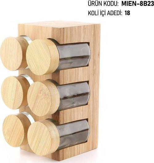 Bambu 6 lı Baharatlık MİEN-8B23