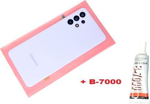 Samsung Galaxy A32 A325 Arka Pil Batarya Kapağı (FULL Kamera Lensli+B-7000) MAVİ