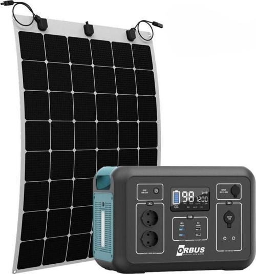 1200W ORBUS Taşınabilir ve 110W Esnek Panel