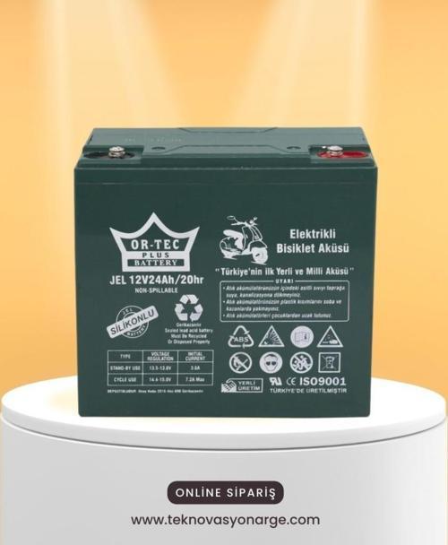 Ortec Jel Akü 12 V 24 Ah Elektrikli Motosiklet Aküsü