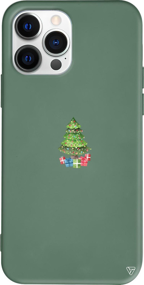iPhone 15 Pro Max Uyumlu Yeşil Renkli Silikon Gifty Tree Telefon Kılıfı