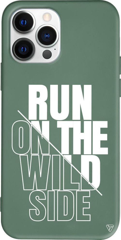 iPhone 15 Pro Max Uyumlu Yeşil Renkli Silikon Wild Side Telefon Kılıfı