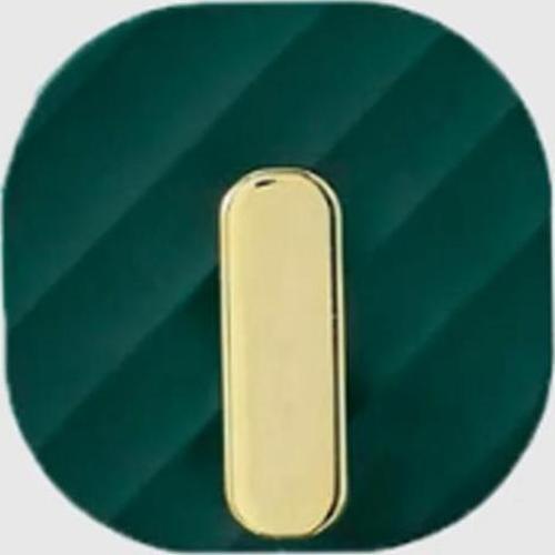 Dolap Kapak Kulpu Yeşil 2 'li Yapışkanlı Retro Askılık