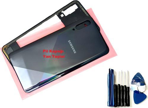 Samsung Galaxy A30S (A307) FULL ORJ KASA Arka Pil Batarya Kapağı (TAMİR SETİ) SİYAH