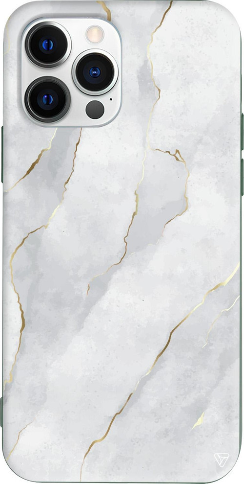 iPhone 15 Pro Max Uyumlu Yeşil Renkli Silikon Soft Mermer Telefon Kılıfı