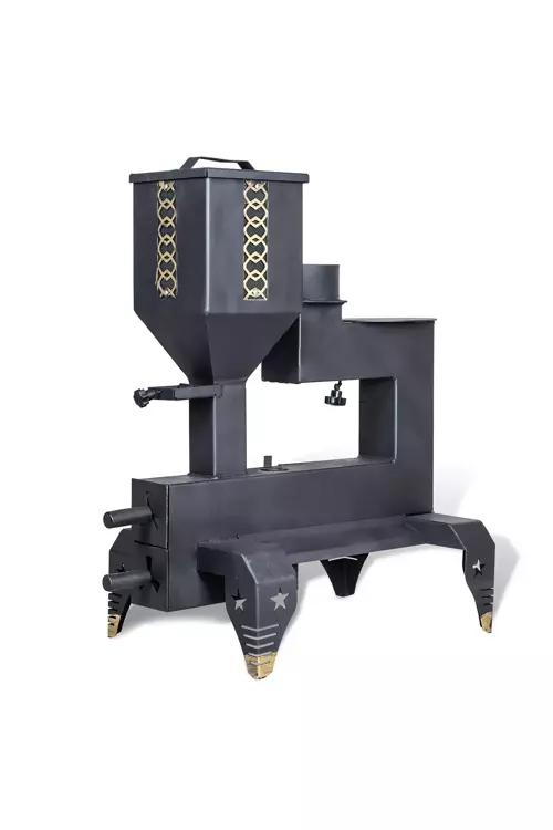 Pelet Soba M001 Mini Pelet Sobası (Desenli Model)
