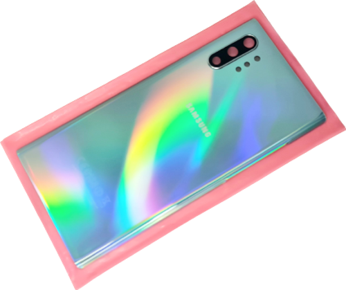 Samsung Galaxy NOTE 10 PLUS Arka Pil Batarya Kapağı (CAM+FULL LENS) GRİ