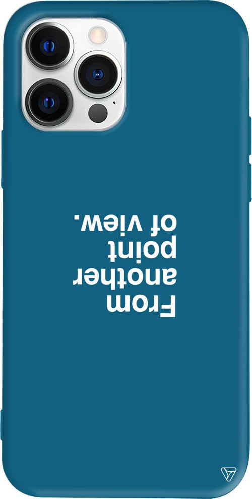 iPhone 15 Pro Uyumlu Lacivert Renkli Silikon Another Point Telefon Kılıfı