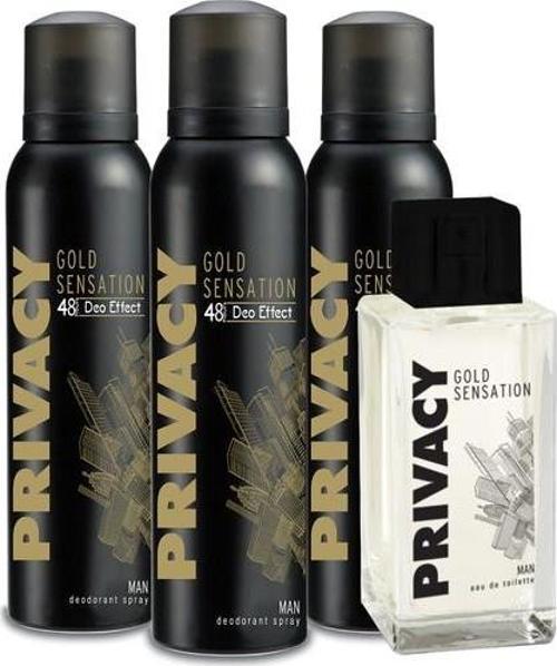Gold Man EDT Parfüm 100 ml&Deodorant 3x150 ml