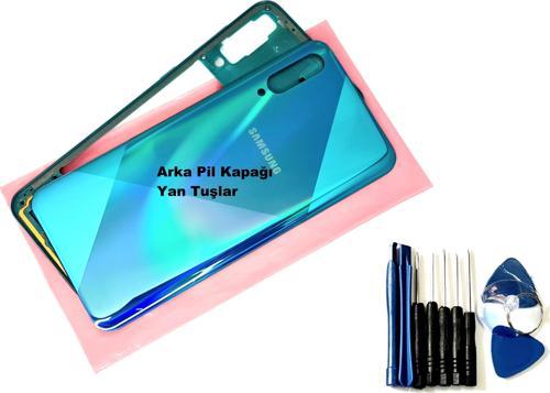 Samsung Galaxy A50S (A507) FULL ORJ KASA Arka Pil Batarya Kapağı (TAMİR SETİ) YEŞİL