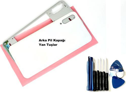 Samsung Galaxy A50S (A507) FULL ORJ KASA Arka Pil Batarya Kapağı (TAMİR SETİ) BEYAZ