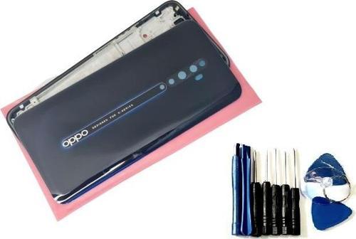 OPPO RENO 2Z FULL ORJ KASA Arka Pil Kapağı (TAMİR SETİ) SİYAH