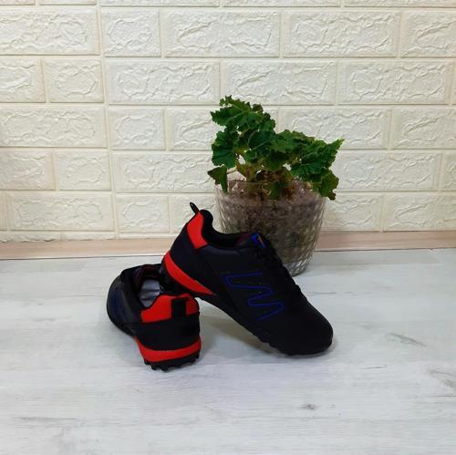 29143 Siyah-Kırmızı Erkek Çocuk Halı Saha Futbol Ayakkabı