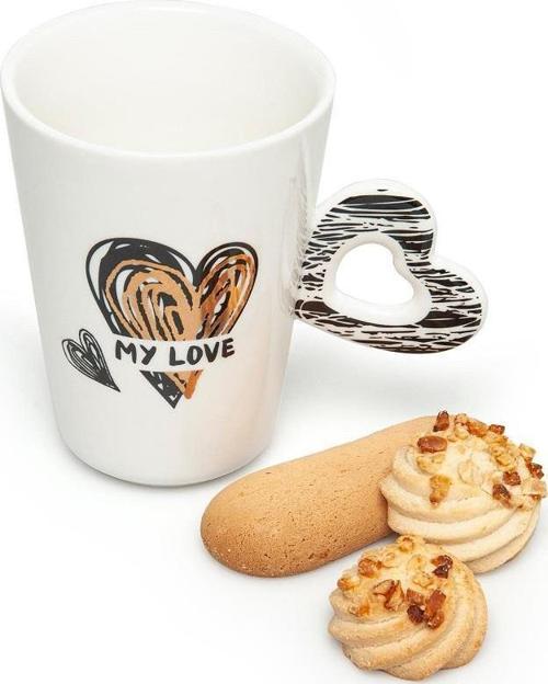 Love Porselen Kupa Asorti 250 ml