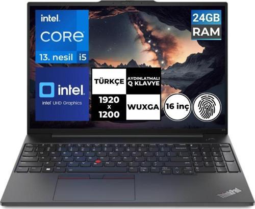 Thinkpad E16 Gen1 İ5-1335U 24 Gb 2 Tbssd 16" Wuxga Freedos 21Jn0005Tx Bt14