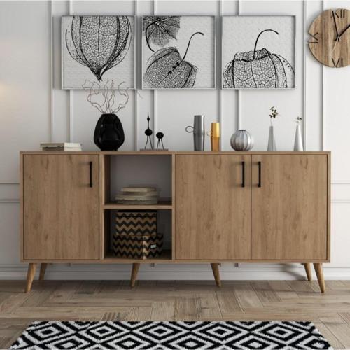 1626 Exxen 180 Cm (Ahşap Ayakli) Modern Konsol Sepet