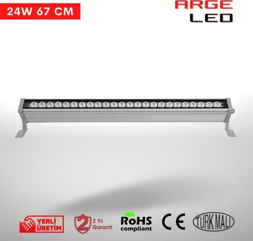Yeşil Wallwasher Duvar Boyama 67 cm (24W) Projektör