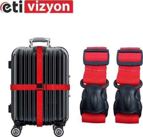 Valiz Bavul Emniyet Kemeri 2 Adet KIRMIZI
