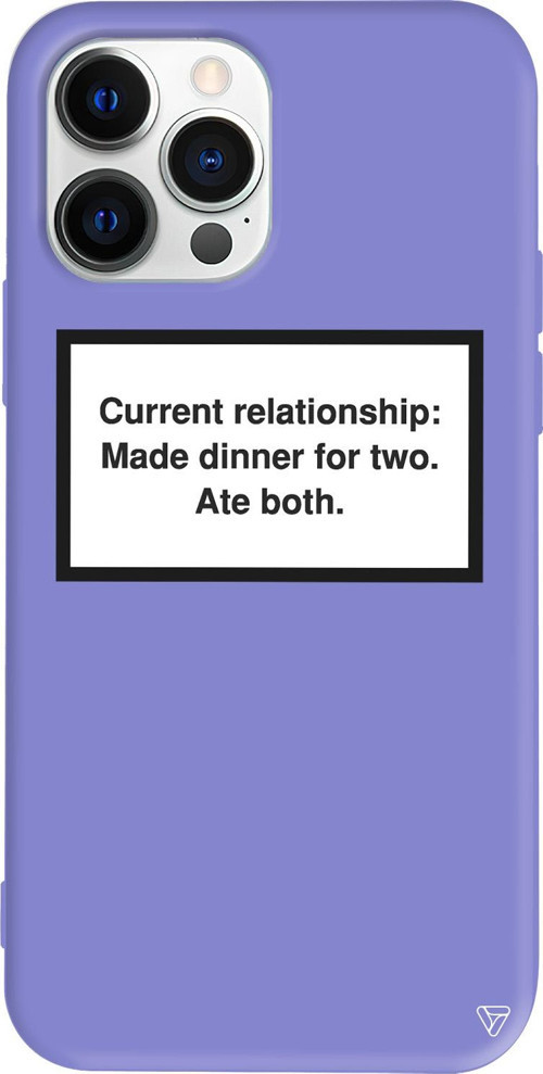 iPhone 15 Pro Uyumlu Lila Renkli Current relationship: Made dinner for two. Ate both.