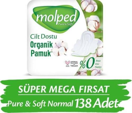 Pure Soft Hijyenik Ped Normal Süper Mega Paket 46 Lı X 3 Adet