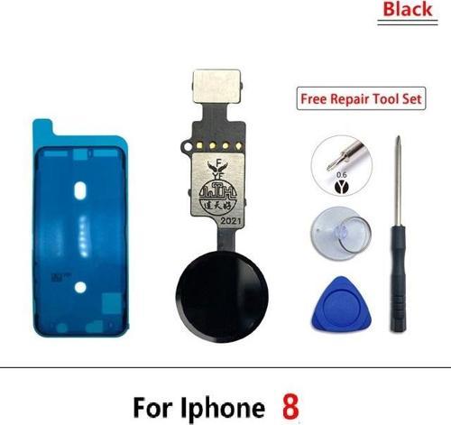 iphone 8 home tuşu Toz Batnı Tamir seti Tıkım SİYAH