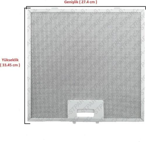 3108 Caspia Ankastre Aspiratör Davlumbaz Yağ Filtresi (27,40cm X 33,45cm)