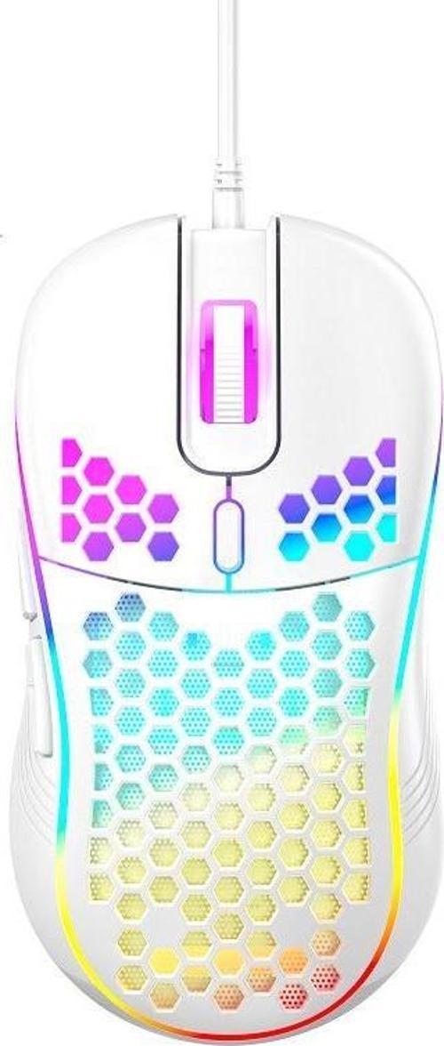 RGB Led Işıklı 6 Tuşlu 7200DPI Gaming Oyuncu Mouse Beyaz