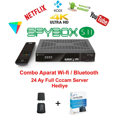 Novacom Spybox S11 CI Turbo 4K Uhd Android Uydu Alıcısı
