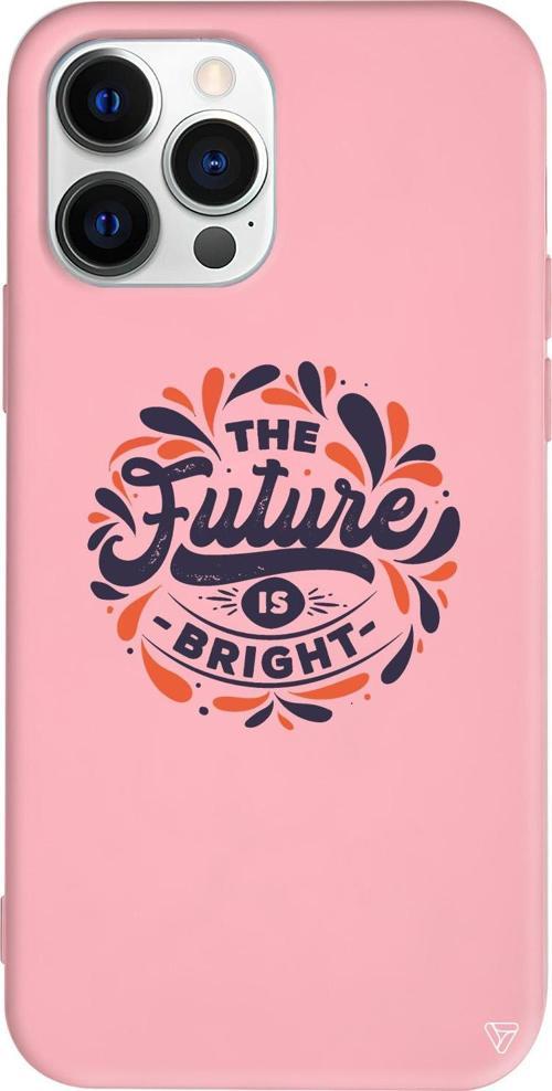 iPhone 15 Pro Uyumlu Pembe Renkli Silikon Future  Telefon Kılıfı
