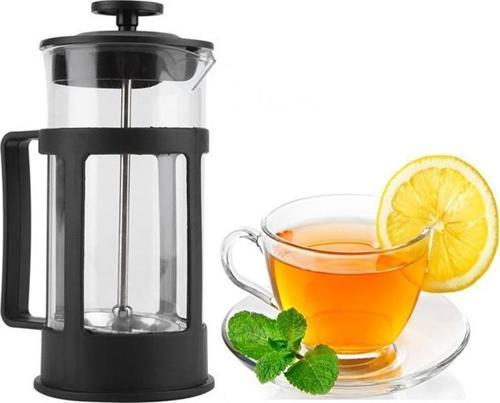 French Press Özel Bitki Çayı ve Kahve Demleme Kupası Süzgeçli Cam 350ml.