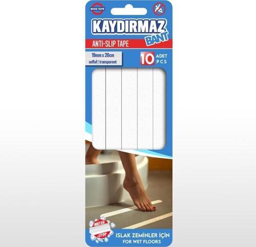 Banyo Kaydırmaz Bant Küvet,Havuz,Duşakabin,Zemin Kaydırmaz 10Adet 1 Paket