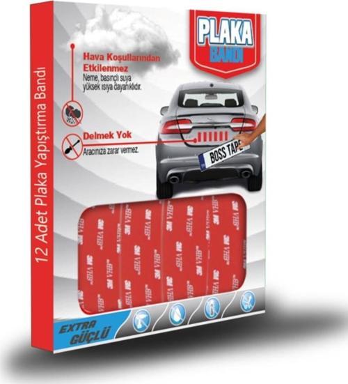 Plaka Yapıştırma Bandı Hava koşullarından etkilenmez 3M Güvencesiyle 12Ad