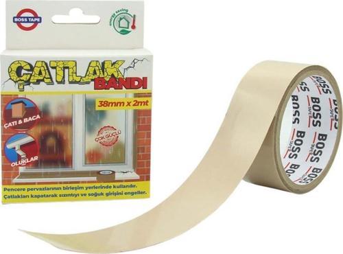Boss Tape Pencere Pervaz Çatlak Kapama Bandı Çatı,Baca,Oluklar 38mmx2Mt