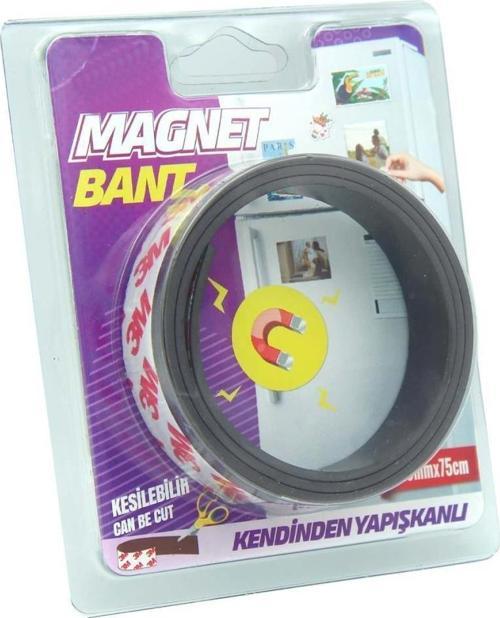 Boss Yapışkanlı Magnet Mıknatıs Kesilebilir Bant 20mmx75cm