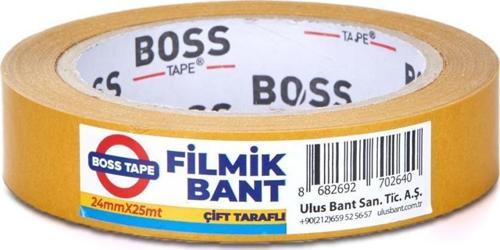 Boss Çokamaçlı Çift Taraflı Filmik Bant 24mmx25mt