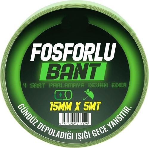 Kendinden Yapışkanlı Fosforlu Bant Gündüz Depoladığı Işığı Gece Yansıtır15mmX5MT