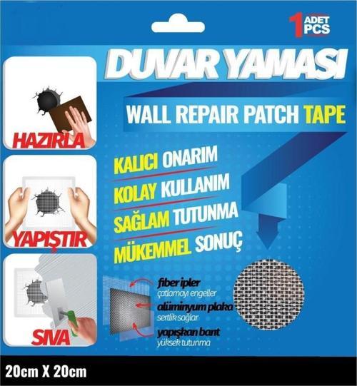 Duvar Yaması Tesisat ve Soba Borusu Delikleri İçin Kalıcı Onarım 20cmx20cm-1Adet